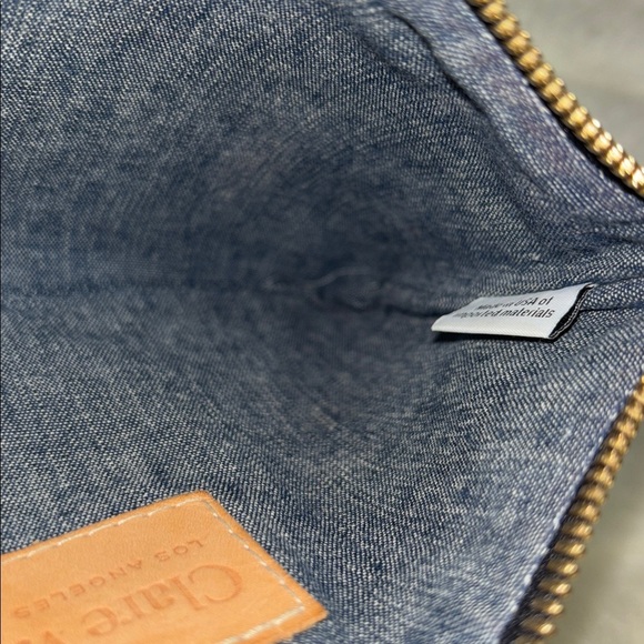 ✨Clare V Leopard Calf Hair Pouch Wristlet w/ Red Leather Strap OS✨ - Picture 9 of 12